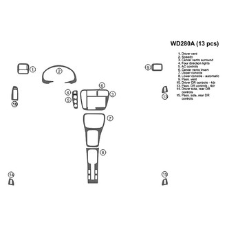 B&I® - 2D Blackwood Full Dash Kit (13 Pcs)