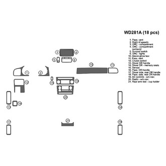 B&I® - 2D Factory Match Full Dash Kit (18 Pcs)