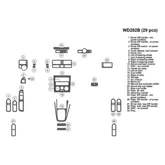 B&I® - 2D Blackwood Small Dash Kit (29 Pcs)