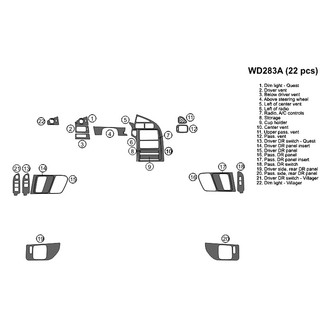 B&I® - 2D Blackwood Large Dash Kit (22 Pcs)
