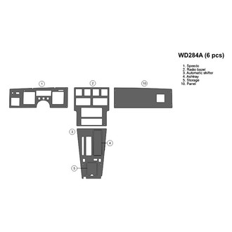 B&I® - 2D Blackwood Large Dash Kit (6 Pcs)
