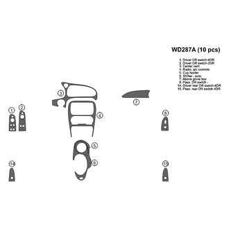 B&I® - 2D Blackwood Small Dash Kit (10 Pcs)