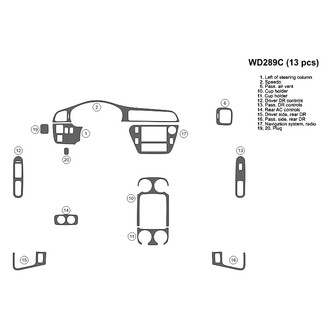 B&I® - 2D Blackwood Full Dash Kit (13 Pcs)