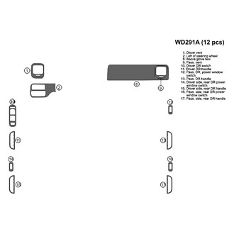 B&I® - 2D Blackwood Large Dash Kit (12 Pcs)