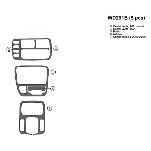 B&I® - 2D Small Dash Kit