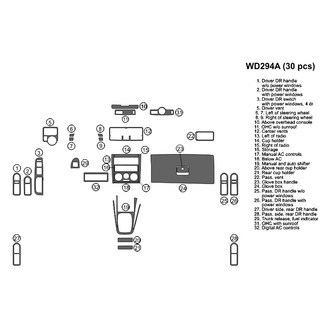B&I® - 2D Blackwood Large Dash Kit (30 Pcs)