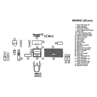 B&I® - 2D Blackwood Large Dash Kit (28 Pcs)
