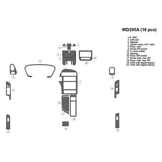 B&I® - 2D Blackwood Large Dash Kit (18 Pcs)