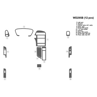 B&I® - 2D Blackwood Small Dash Kit (12 Pcs)