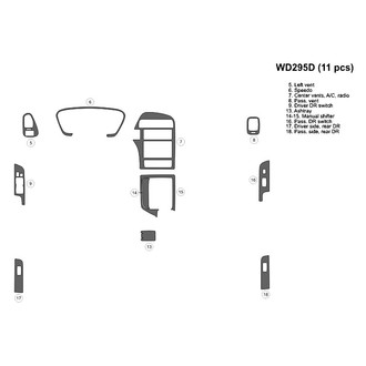 B&I® - 2D Blackwood Small Dash Kit (11 Pcs)