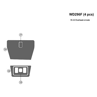 B&I® - 2D Blackwood Upgrade Kit (4 Pcs) Dash Kit