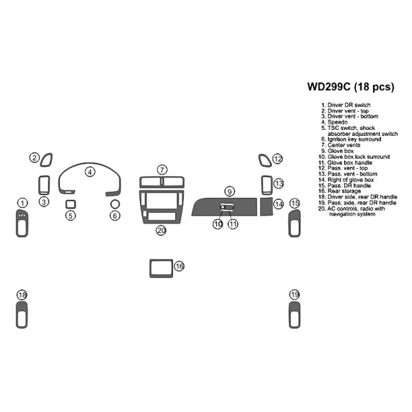 B&I® - 2D Large Dash Kit