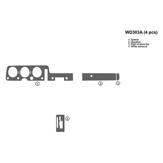B&I® - 2D Blackwood Full Dash Kit (4 Pcs)