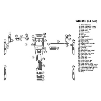 B&I® - 2D Blackwood Large Dash Kit (34 Pcs)