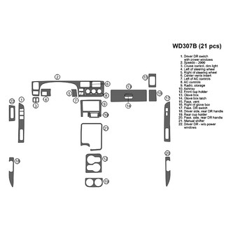 B&I® - 2D Blackwood Full Dash Kit (21 Pcs)