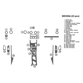 B&I® - 2D Blackwood Full Dash Kit (23 Pcs)
