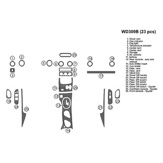 B&I® - 2D Blackwood Full Dash Kit (23 Pcs)