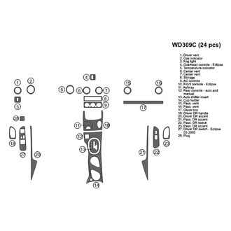B&I® - 2D Blackwood Full Dash Kit (24 Pcs)