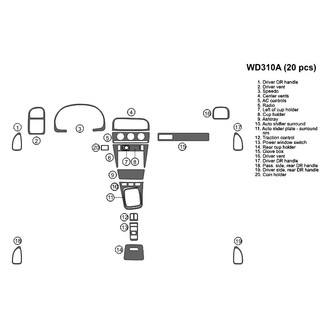 B&I® - 2D Blackwood Full Dash Kit (20 Pcs)