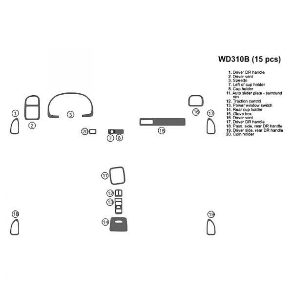 B&I® - 2D Full Dash Kit