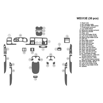 B&I® - 2D Blackwood Large Dash Kit (30 Pcs)
