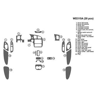 B&I® - 2D Blackwood Large Dash Kit (20 Pcs)