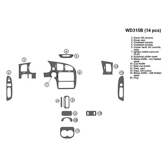 B&I® - 2D Blackwood Small Dash Kit (14 Pcs)