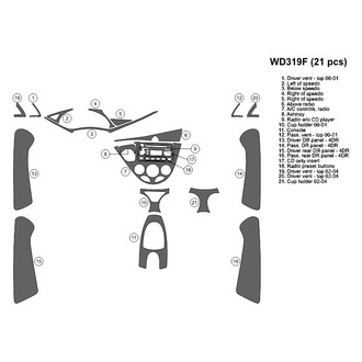 B&I® - 2D Blackwood Large Dash Kit (21 Pcs)
