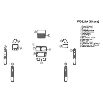 B&I® - 2D Blackwood Full Dash Kit (15 Pcs)