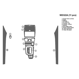 B&I® - 2D Blackwood Large Dash Kit (11 Pcs)