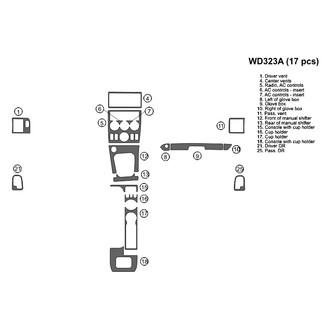 B&I® - 2D Blackwood Small Dash Kit (17 Pcs)