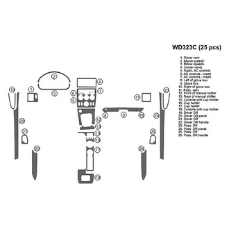 B&I® - 2D Blackwood Large Dash Kit (25 Pcs)