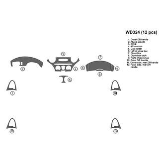 B&I® - 2D Blackwood Full Dash Kit (12 Pcs)