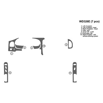 B&I® - 2D Blackwood Small Dash Kit (7 Pcs)