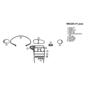 B&I® - 2D Blackwood Full Dash Kit (11 Pcs)