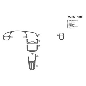 B&I® - 2D Blackwood Full Dash Kit (7 Pcs)
