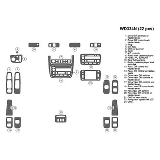 B&I® WD334N-SZB - 2D Factory Match Main Dash Kit (22 Pcs)