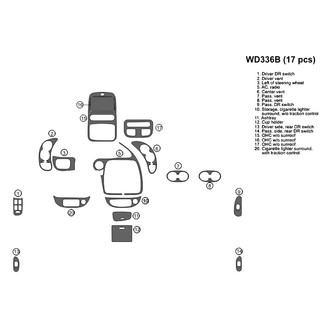 B&I® - 2D Blackwood Small Dash Kit (17 Pcs)