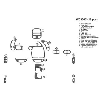 B&I® - 2D Blackwood Large Dash Kit (16 Pcs)