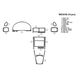 B&I® - 2D Blackwood Full Dash Kit (14 Pcs)