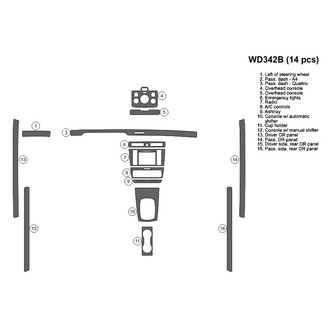 B&I® - 2D Blackwood Full Dash Kit (14 Pcs)