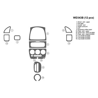 B&I® - 2D Blackwood Full Dash Kit (12 Pcs)