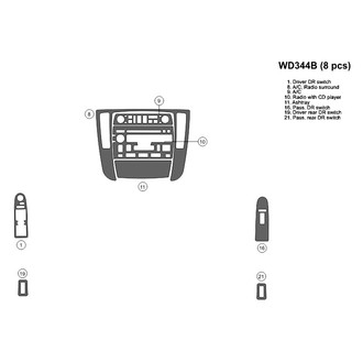 B&I® - 2D Factory Match Small Dash Kit (8 Pcs)