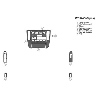 B&I® - 2D Factory Match Small Dash Kit (9 Pcs)