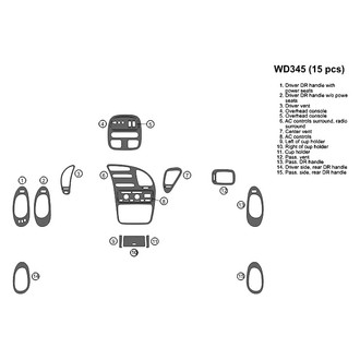 B&I® - 2D Factory Match Full Dash Kit (15 Pcs)