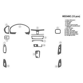 B&I® - 2D Blackwood Full Dash Kit (13 Pcs)