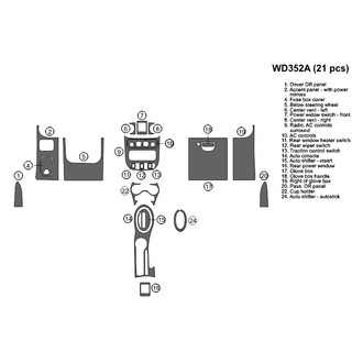 B&I® - 2D Blackwood Large Dash Kit (21 Pcs)