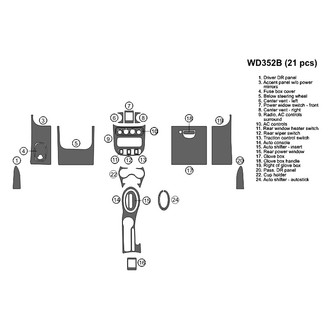 B&I® - 2D Blackwood Large Dash Kit (21 Pcs)