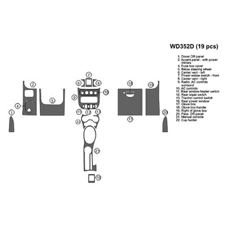 B&I® - 2D Blackwood Large Dash Kit (19 Pcs)