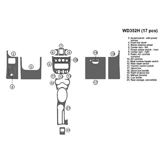 B&I® - 2D Blackwood Large Dash Kit (17 Pcs)
